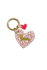 21Jewelz Sleutelhanger hartje met hond - roze