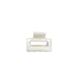 21Jewelz Mini haarklem zigzag print - ecru