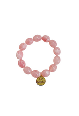 21Jewelz Statement armband met kleine ronde kralen - roze