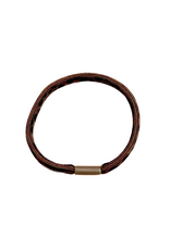 21Jewelz Haar elastiekje panterprint - donkerbruin