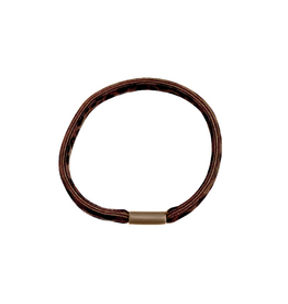 21Jewelz Haar elastiekje panterprint - donkerbruin