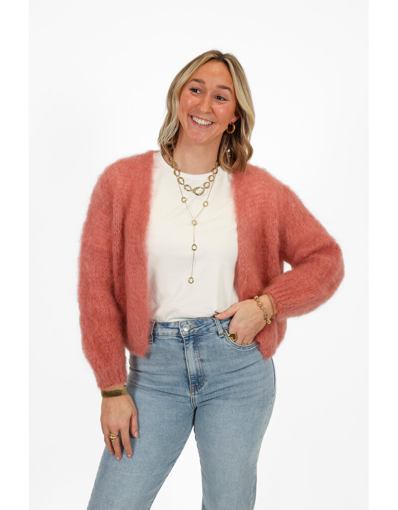 21Jewelz Wollig vest - oudroze