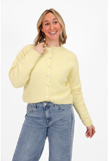 21Jewelz Cozy basic vestje met knopen - geel