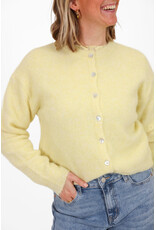 21Jewelz Cozy basic vestje met knopen - geel