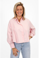 21Jewelz Cropped blouse met zakje - roze