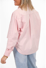 21Jewelz Cropped blouse met zakje - roze
