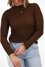 21Jewelz Top met structuur - bruin