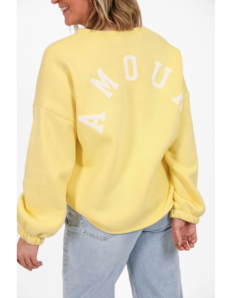 21Jewelz Casual sweater amour - geel