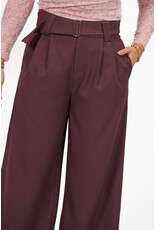 21Jewelz Wide leg pantalon met ceintuur - aubergine