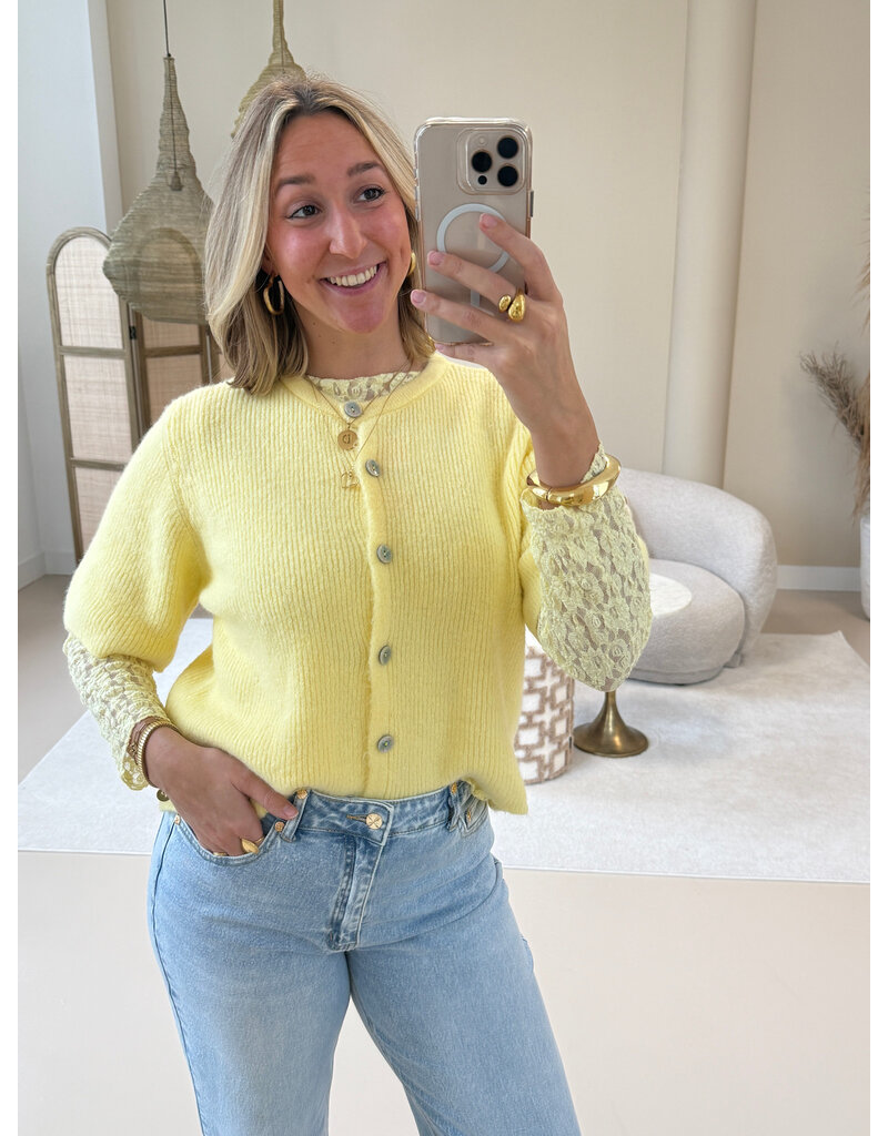 21Jewelz Vest met korte mouwen - geel