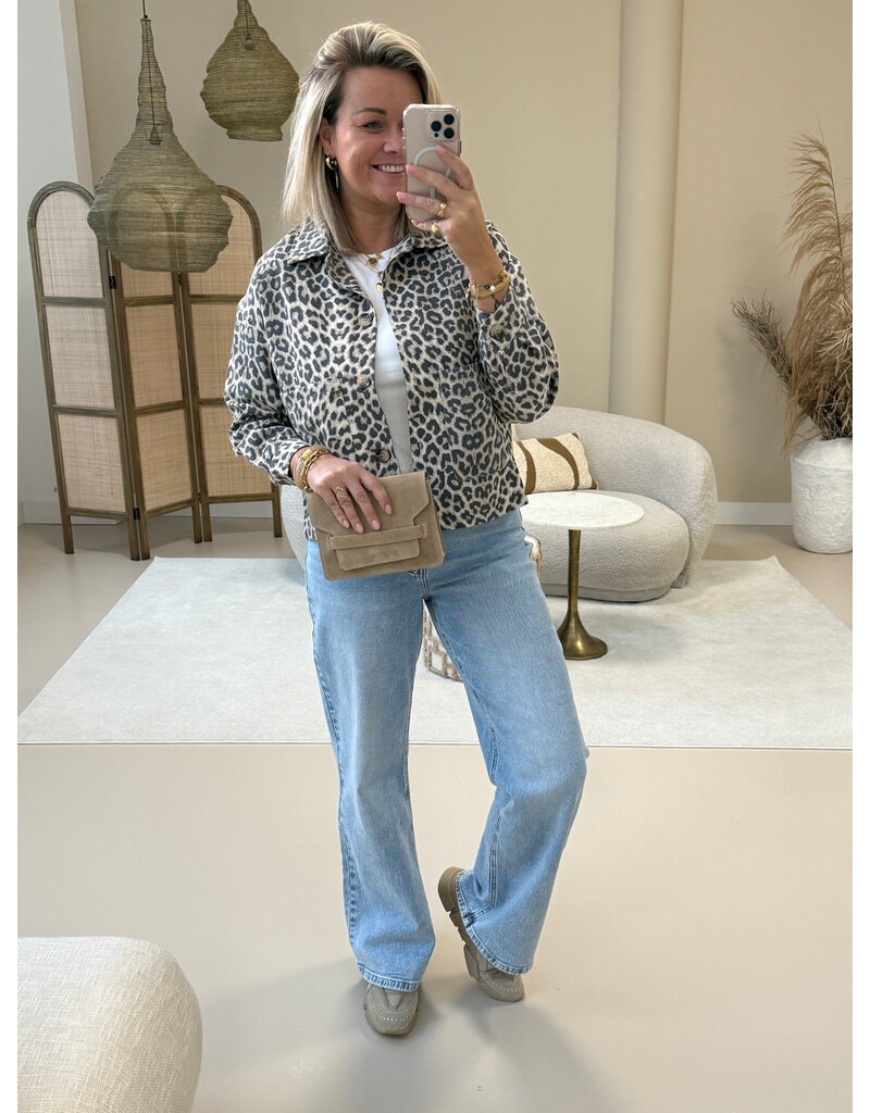 21Jewelz Panterprint jasje met knopen