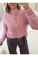 21Jewelz Wide leg pantalon met ceintuur - aubergine