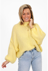 21Jewelz Gebreide trui met opstaande kraag - geel