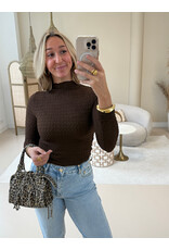 21Jewelz Top met structuur - bruin