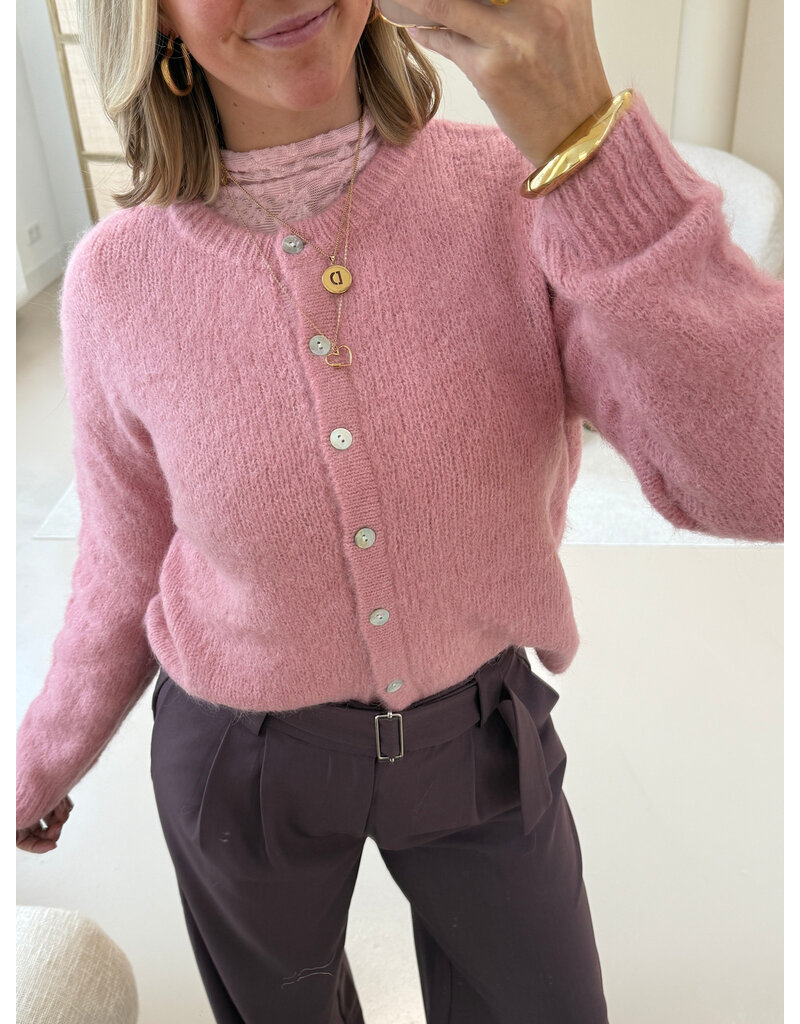 21Jewelz Effen vestje met knopen - roze