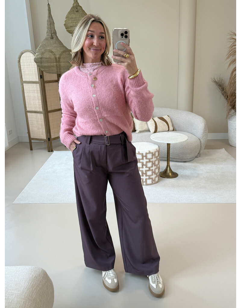 21Jewelz Effen vestje met knopen - roze