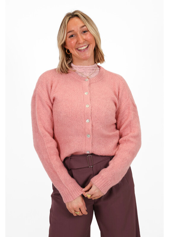 21Jewelz Effen vestje met knopen - roze