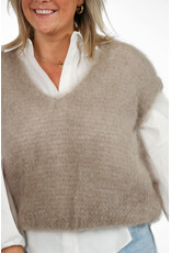21Jewelz Wollige spencer met v-hals - taupe