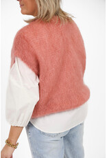 21Jewelz Wollige spencer met v-hals - oudroze