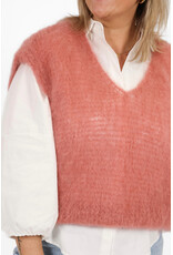 21Jewelz Wollige spencer met v-hals - oudroze