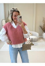 21Jewelz Wollige spencer met v-hals - oudroze