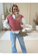 21Jewelz Wollige spencer met v-hals - oudroze
