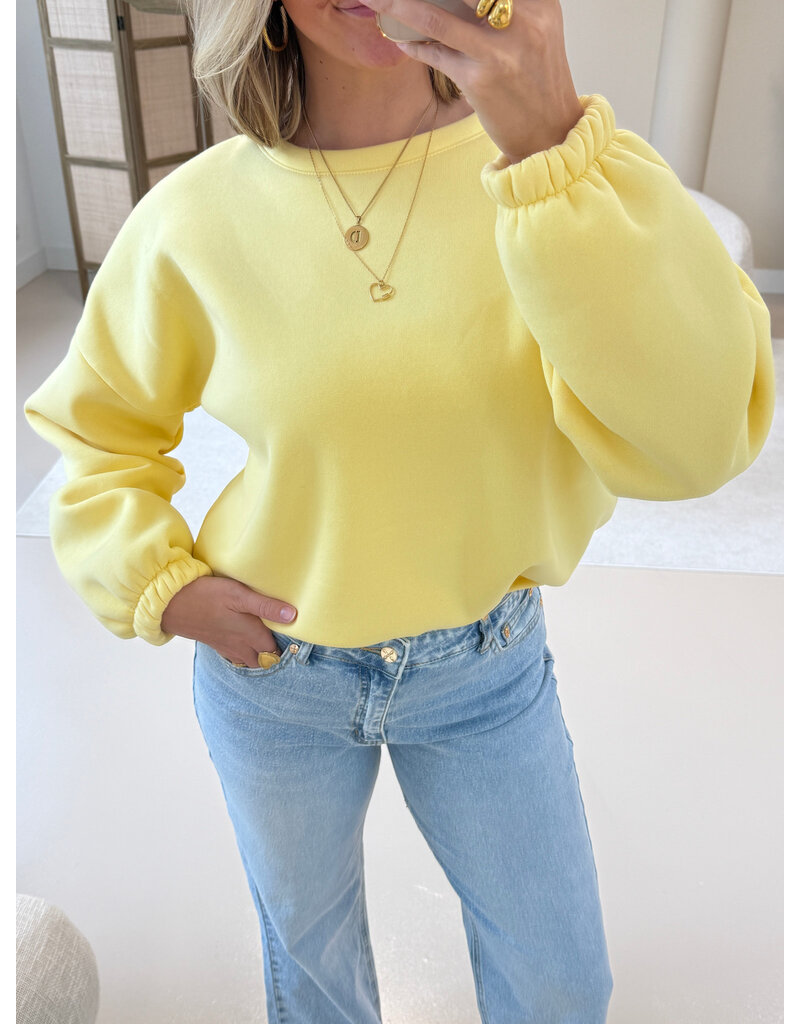 21Jewelz Casual sweater amour - geel