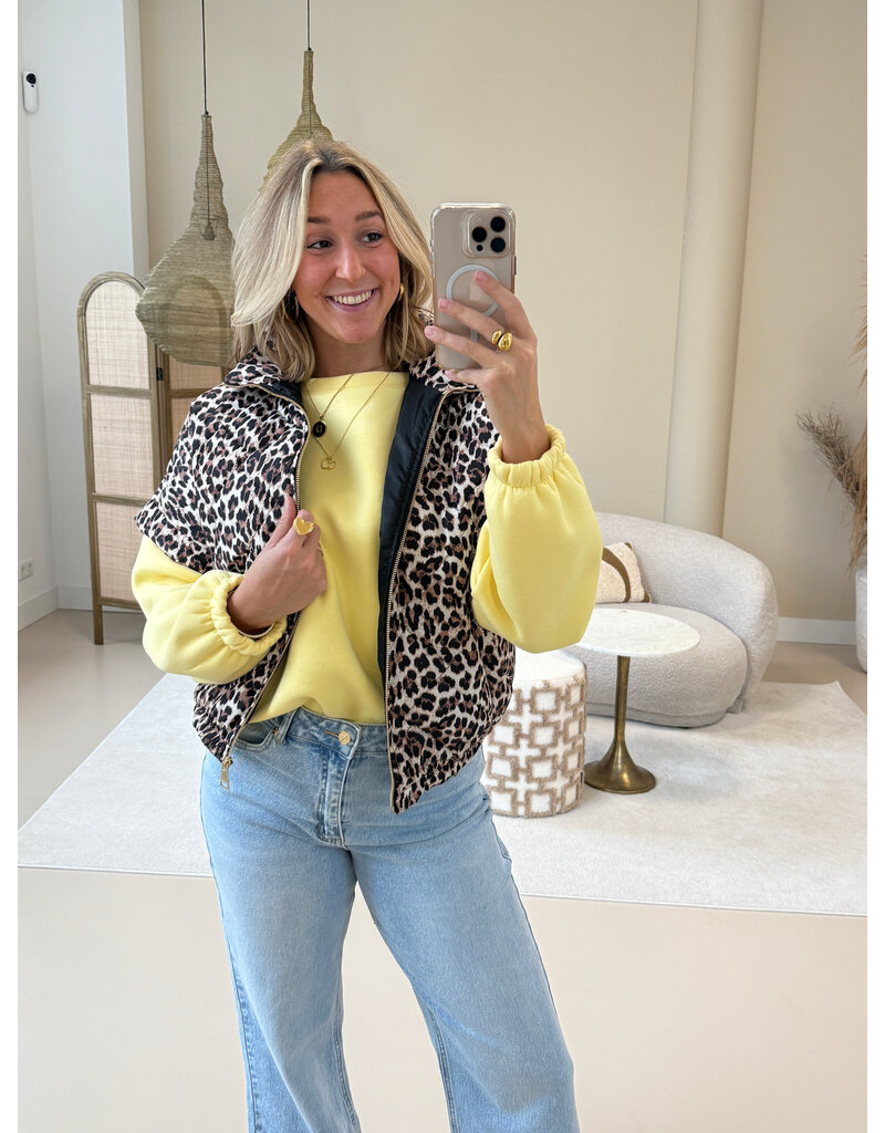 21Jewelz Casual sweater amour - geel