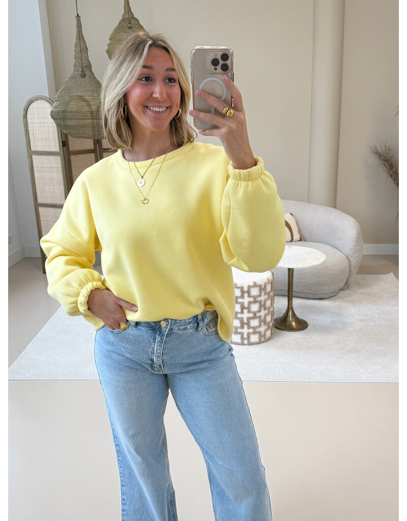 21Jewelz Casual sweater amour - geel