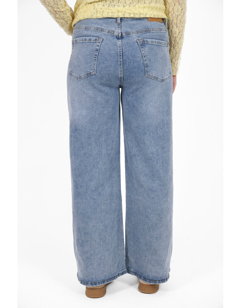 21Jewelz Perfect basic wide leg jeans - blauw