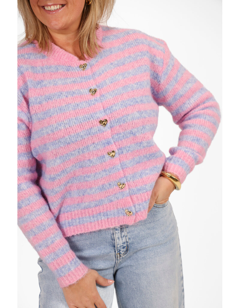 21Jewelz Gestreept vestje - roze/blauw