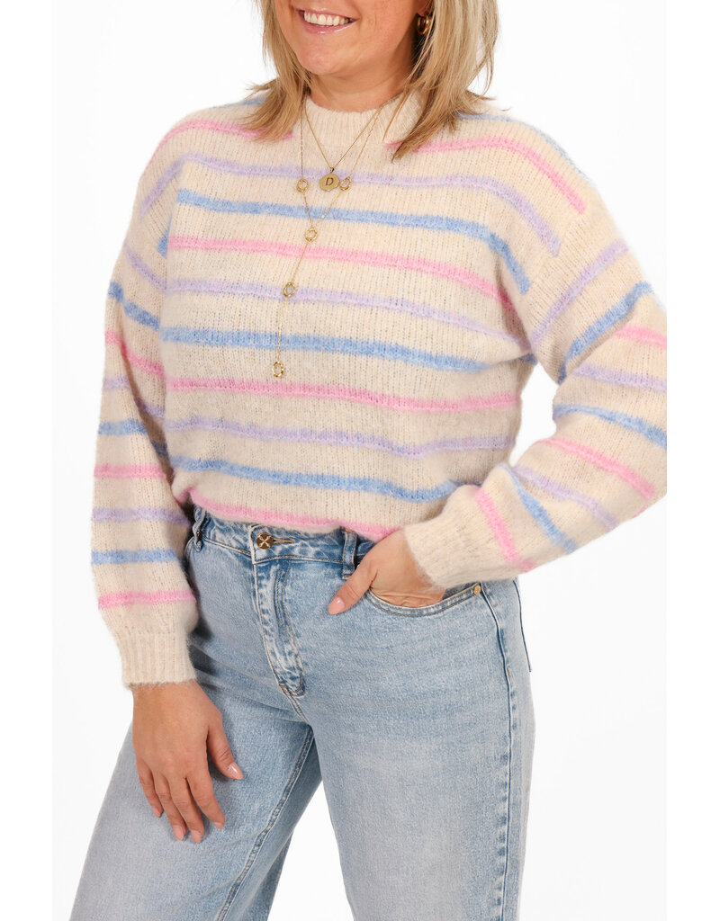 21Jewelz Gebreide trui met strepen - multicolour