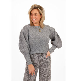 21Jewelz Trui met pofmouw - grijs