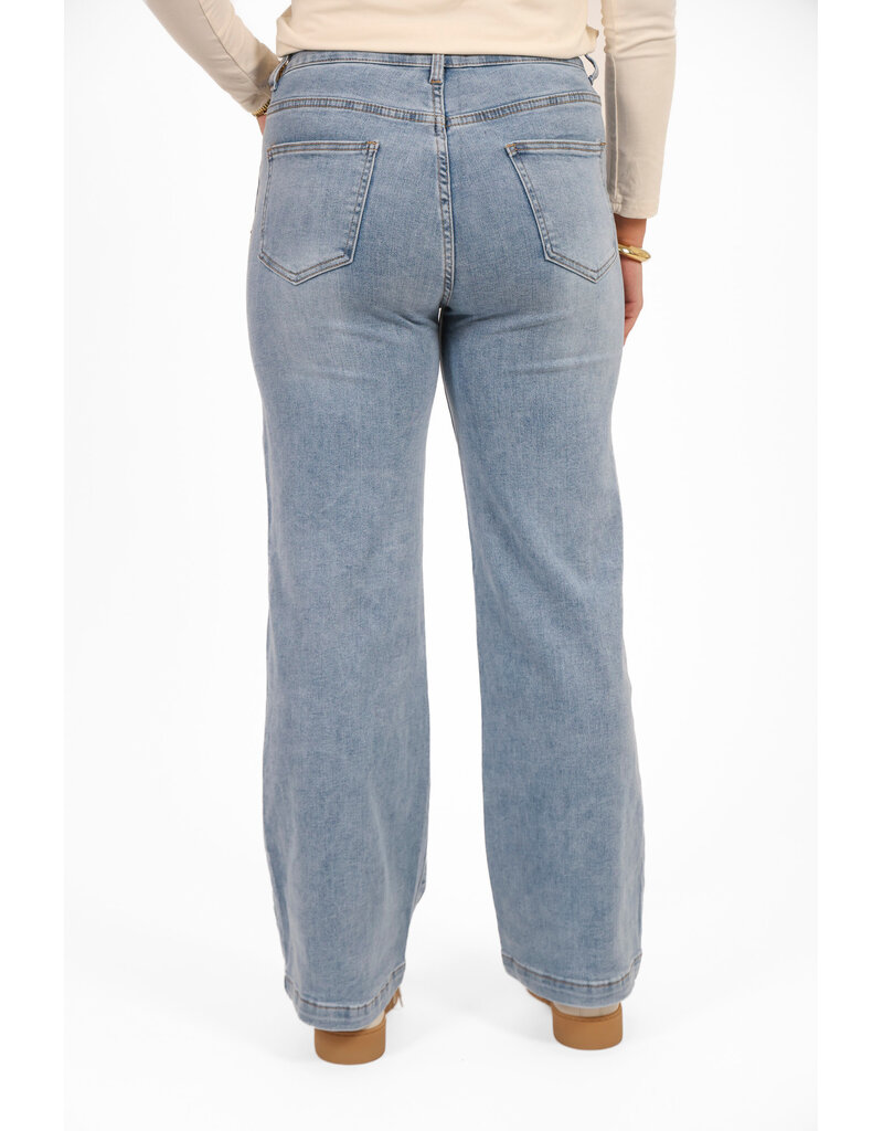 21Jewelz Basic wide leg jeans - blauw