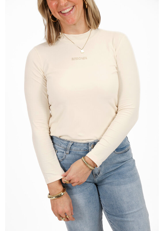 21Jewelz Longsleeve top amour - ecru