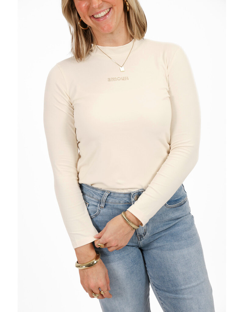 21Jewelz Longsleeve top amour - ecru