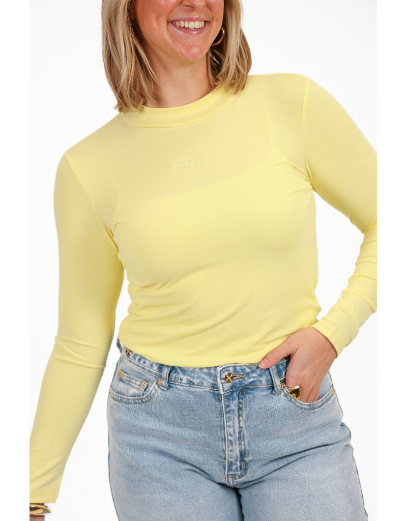 21Jewelz Longsleeve top amour - geel