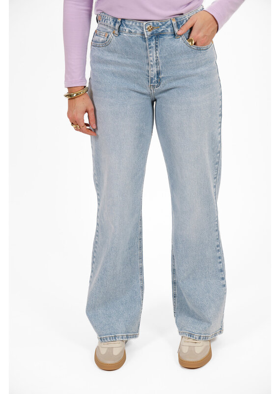 21Jewelz Jeans met gouden details - lichtblauw