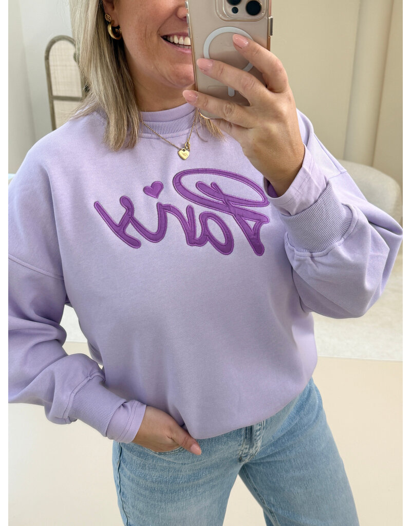 21Jewelz Sweater Paris -lila