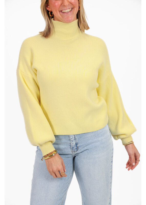 21Jewelz Perfect sweater - lichtgeel