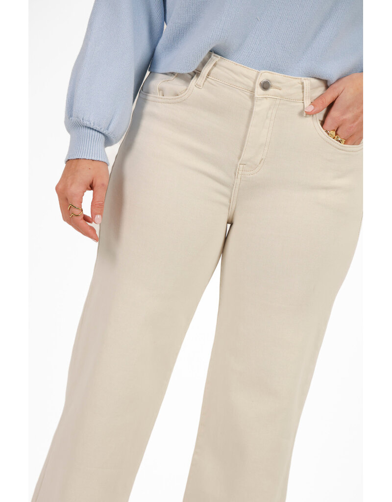 21Jewelz Wide leg jeans - ecru