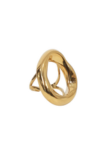 21Jewelz Grote statement ring organisch - goud