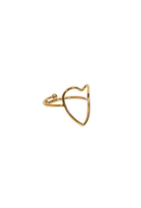 21Jewelz Ring met open hart - goud