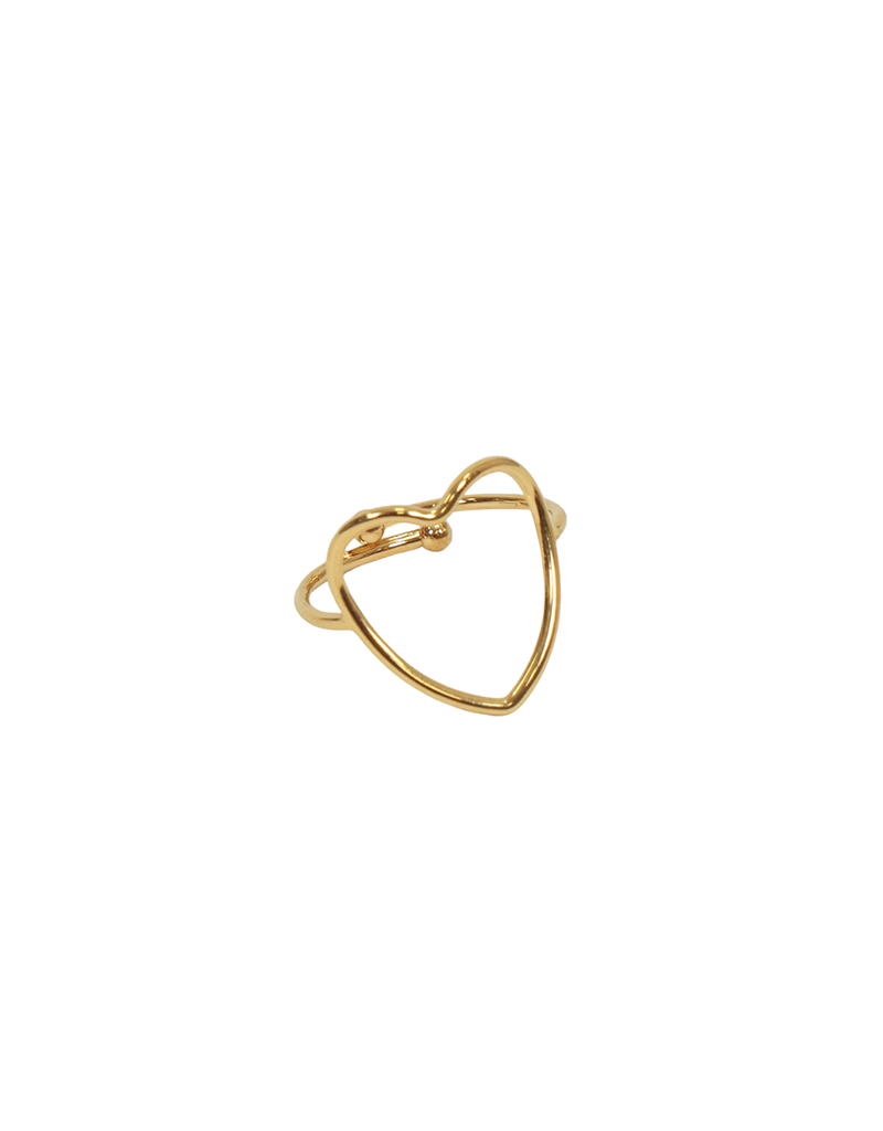 21Jewelz Ring met open hart - goud