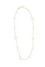 21Jewelz Lange ketting met cirkels - goud
