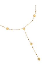 21Jewelz Lange ketting met muntjes en bolletjes - goud