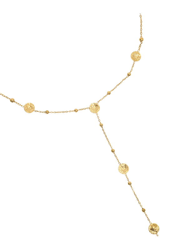 21Jewelz Lange ketting met muntjes en bolletjes - goud