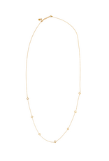 21Jewelz Lange ketting met klavertjes - goud