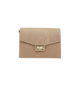21Jewelz Tas met gevlochten patroon - beige