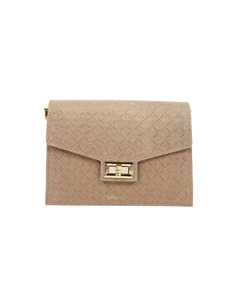 21Jewelz Tas met gevlochten patroon - beige